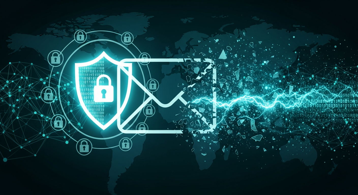 Email data breach response and executive cybersecurity concept