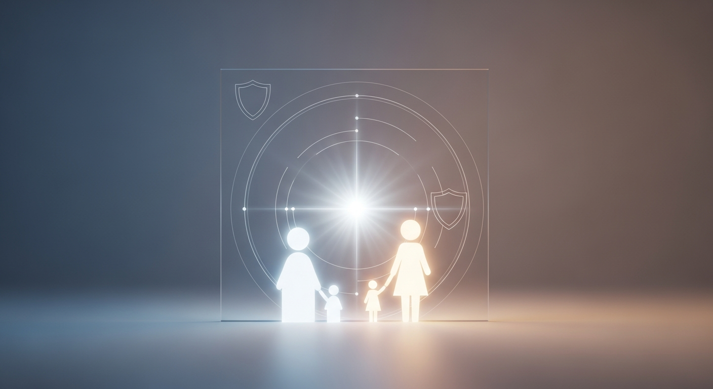 Online safety and privacy protection for children in high-profile families concept